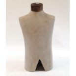 A Tailor's dummy, lacking stand, 68 cm high
