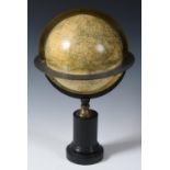 A mid 19th century terrestrial globe, Globe L classique Les Decovertes Les Plus Recentes Par Ch. T