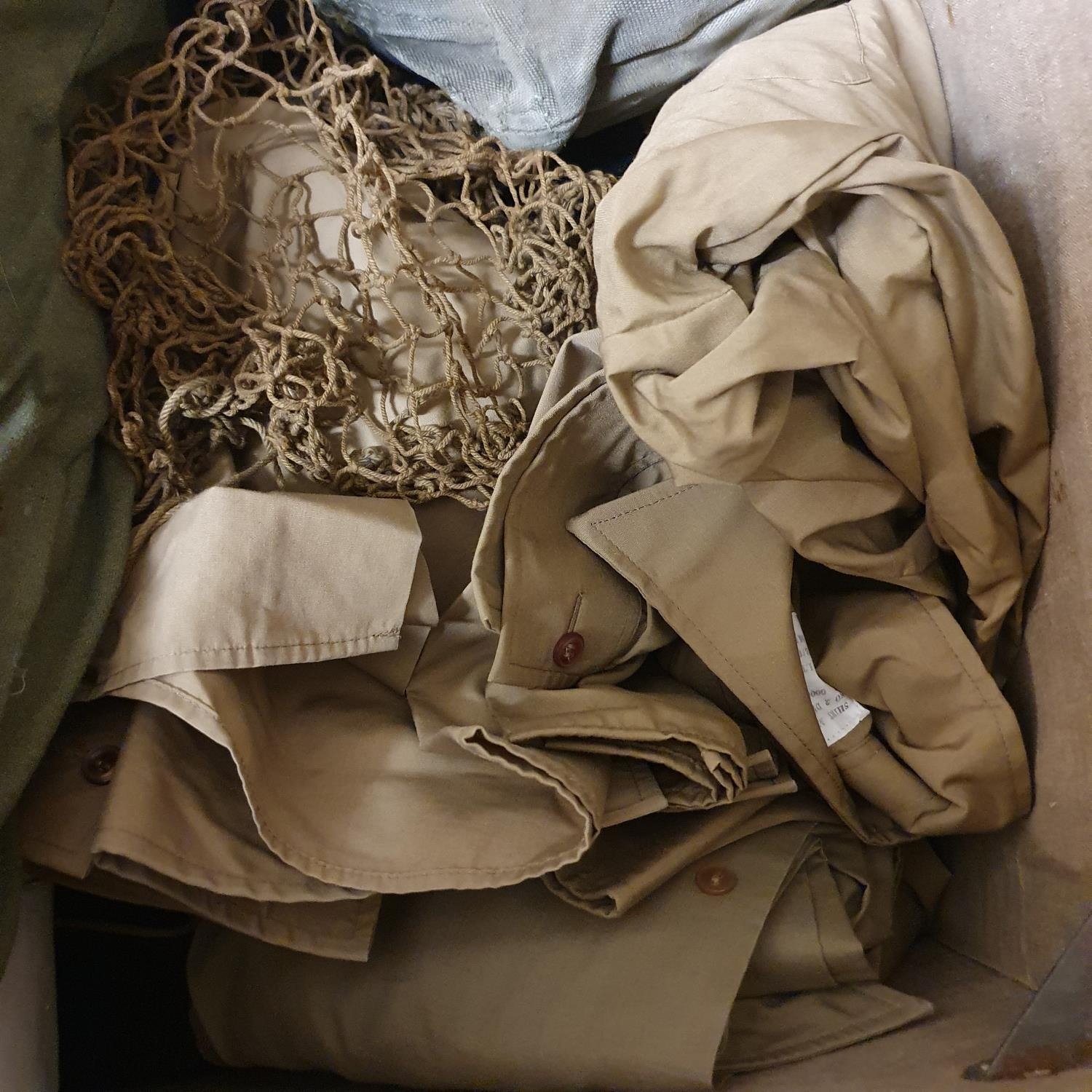 Assorted Queen Elizabeth II military uniforms, including a No II dress, in a dome top travelling - Image 5 of 8