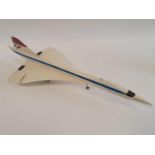 A model of a Concorde, 63 cm wide 62.5 cm nose to tail