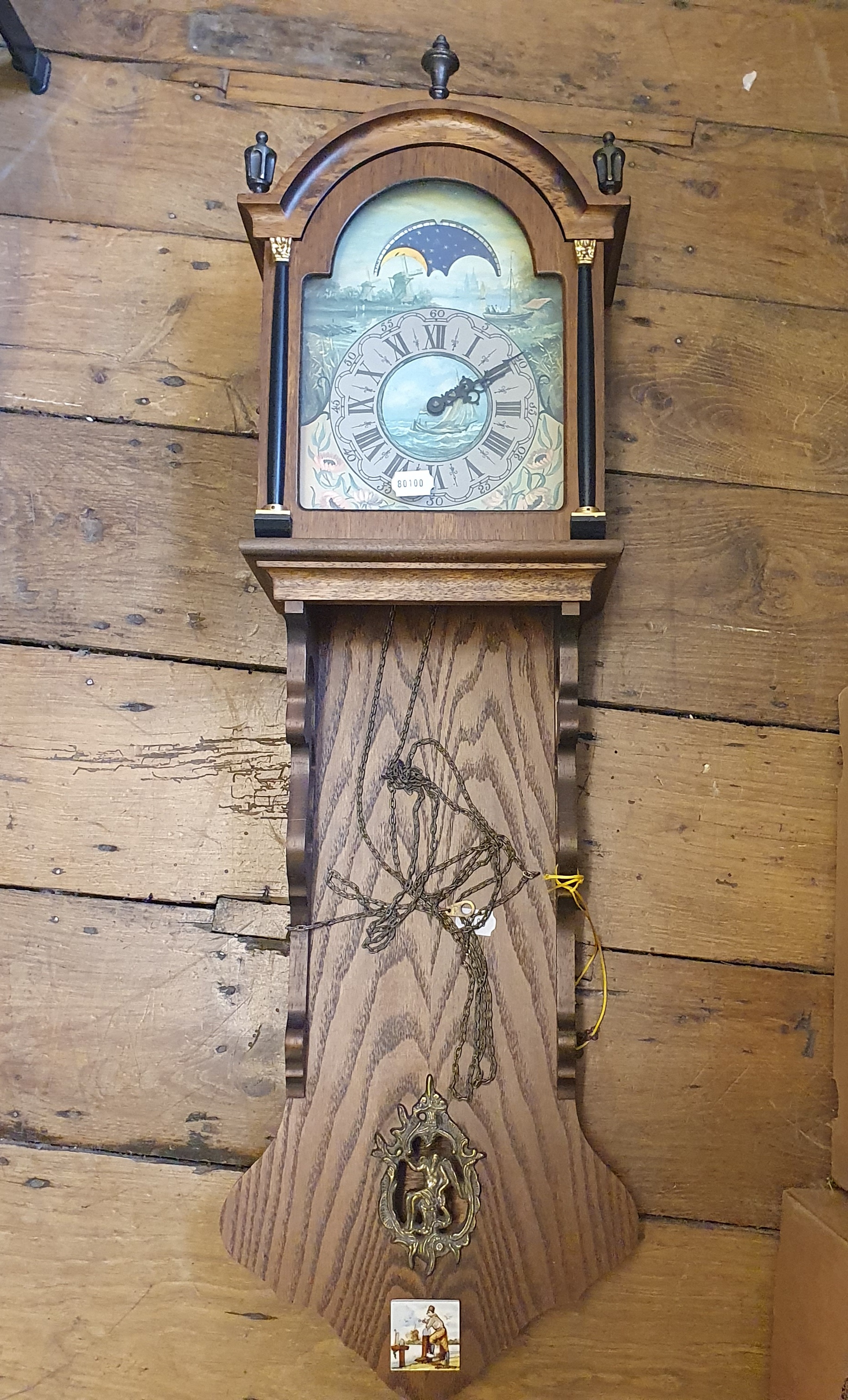 A wall clock, in an oak case and various other clocks (4 boxes) Mostly battery powered - Image 3 of 18