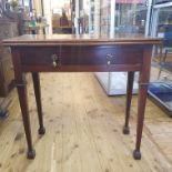 A 19th century mahogany tea table, 76 cm wide