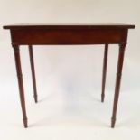 A mahogany side table, 76 cm wide