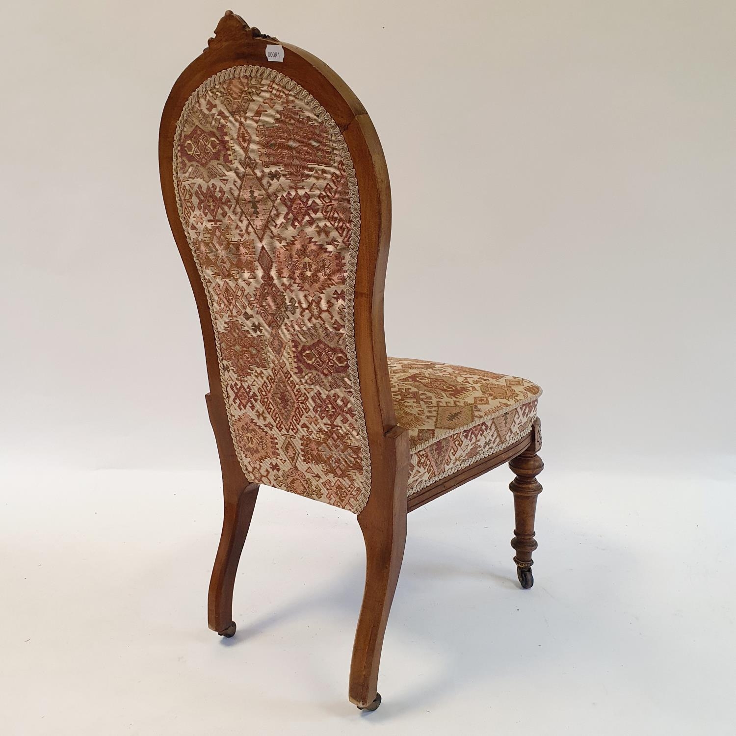 A 19th century mahogany nursing chair - Image 2 of 2