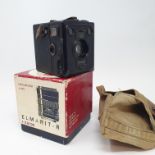 A Leitz camera lens box, and various other photographic equipment and boxes (2 boxes) Majority of