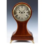 An early 19th century mantel clock, the 18 cm diameter painted dial signed Tomlin, London, with