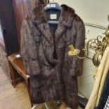 A mink jacket and stole, by Fancy Furs Epsom, a vintage Crocodile handbag and various purses