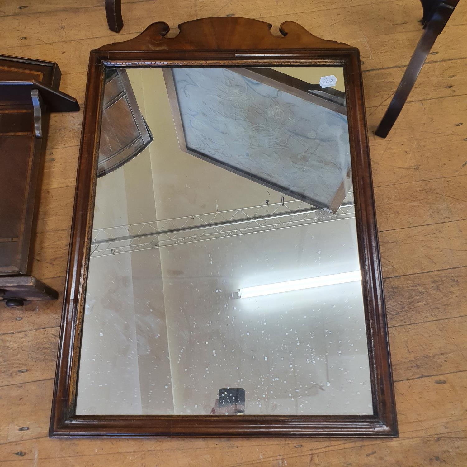 A 19th century mahogany corner washstand, 70 cm wide, a mahogany gateleg table, two mirrors, and a - Image 3 of 4