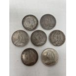 A Queen Victoria crown, 1897, and six other crowns (7)