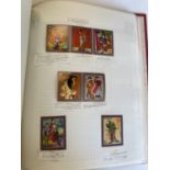 Assorted German State stamps, in album, and thematic groups of stamps including art and composers,