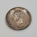 A George III shilling, 1826