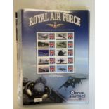 A group of RAF 90th Anniversary of the Formation of Royal Air Force 1918-2008 stamps, and other