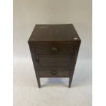 A 19th century mahogany washstand, 51 cm wide, a Sutherland table, a kidney shaped tray, and a