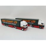 A Corgi promotional truck, Eddie Stobart, various other promotional trucks and vans (2 boxes)