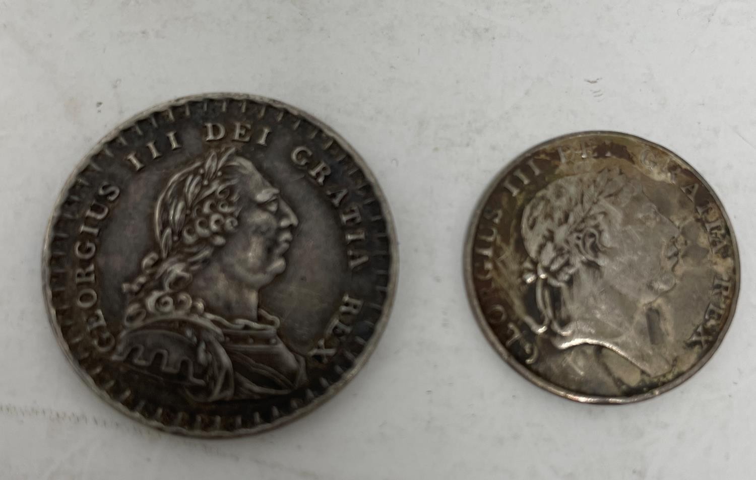 A George III 1s 6d Bank Token, 1812, and an Irish 10d Bank Token, 1811 (2)