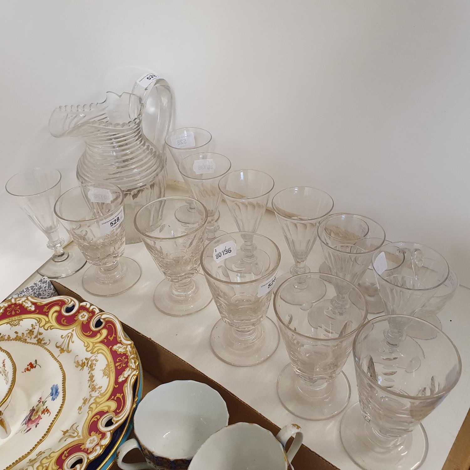 A set of seven 19th century flutes, and other glassware (16) - Image 2 of 2