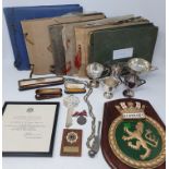 On instructions of the family: The collection of photographs, tankards, plaques, pictures,