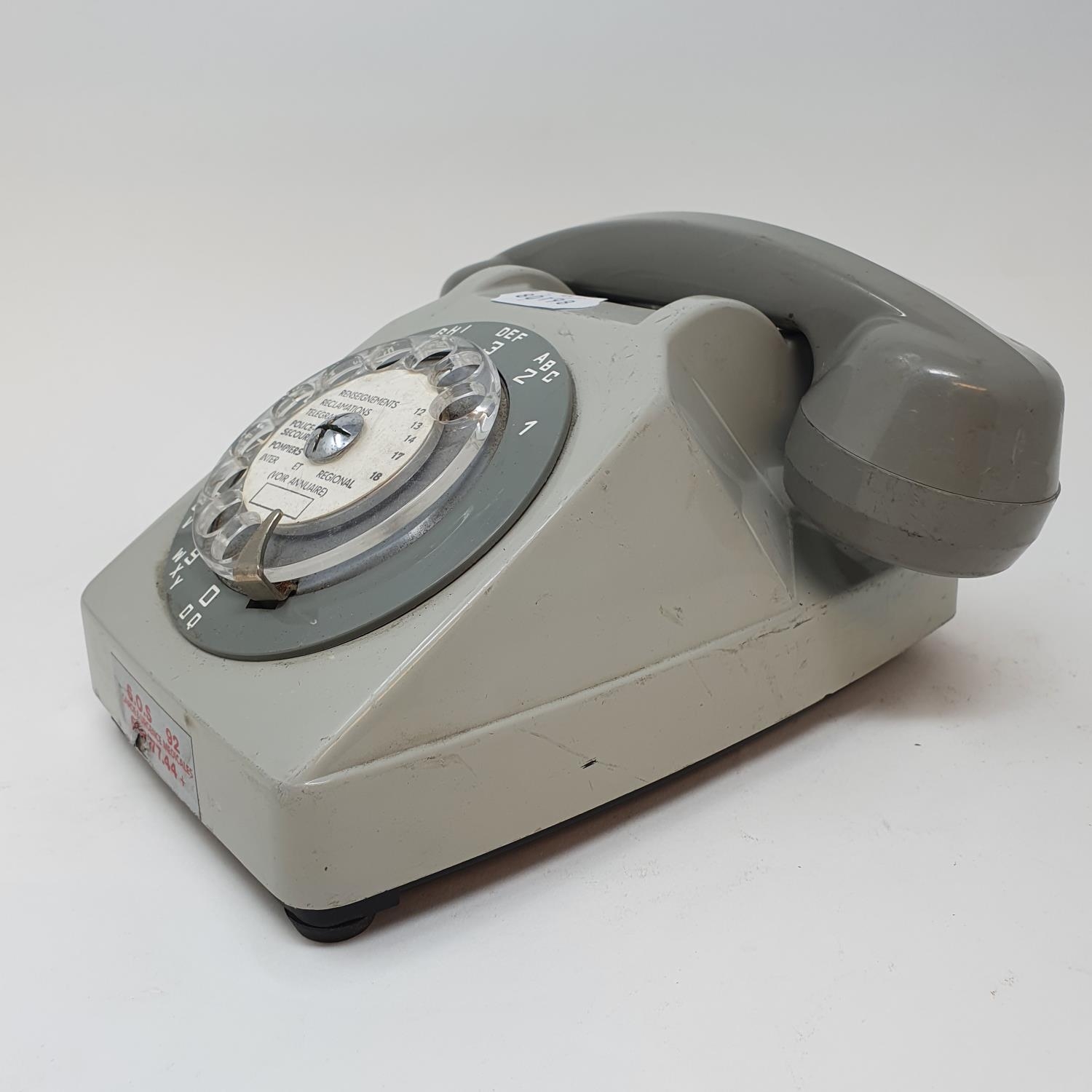 A French grey dial telephone 1950s/60s - Image 2 of 2