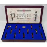 A Britains Regimental Band of The Royal Scots Dragoon Guards Set, No 0197, boxed