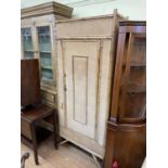 A late Victorian bamboo wardrobe, 83 cm wide some loss/damage