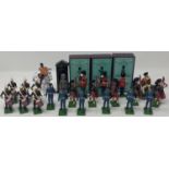 A Britains The Royal Marines Additional Side Drummers, No 3108, boxed, Band Master, boxed,