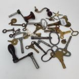 Assorted clock and other keys