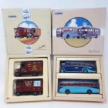 A Corgi Classic Commercials AEC CABOVER & THORNYCROFT van, 97754, boxed, a Corgi Burlingham