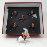 A Britains Mounted Band of The Life Guards, set 2, Centenary Series No 00074, boxed, three figures