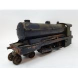 A Bowman O gauge 4-4-0 live steam locomotive Very much play worn, possibly missing a few pieces,