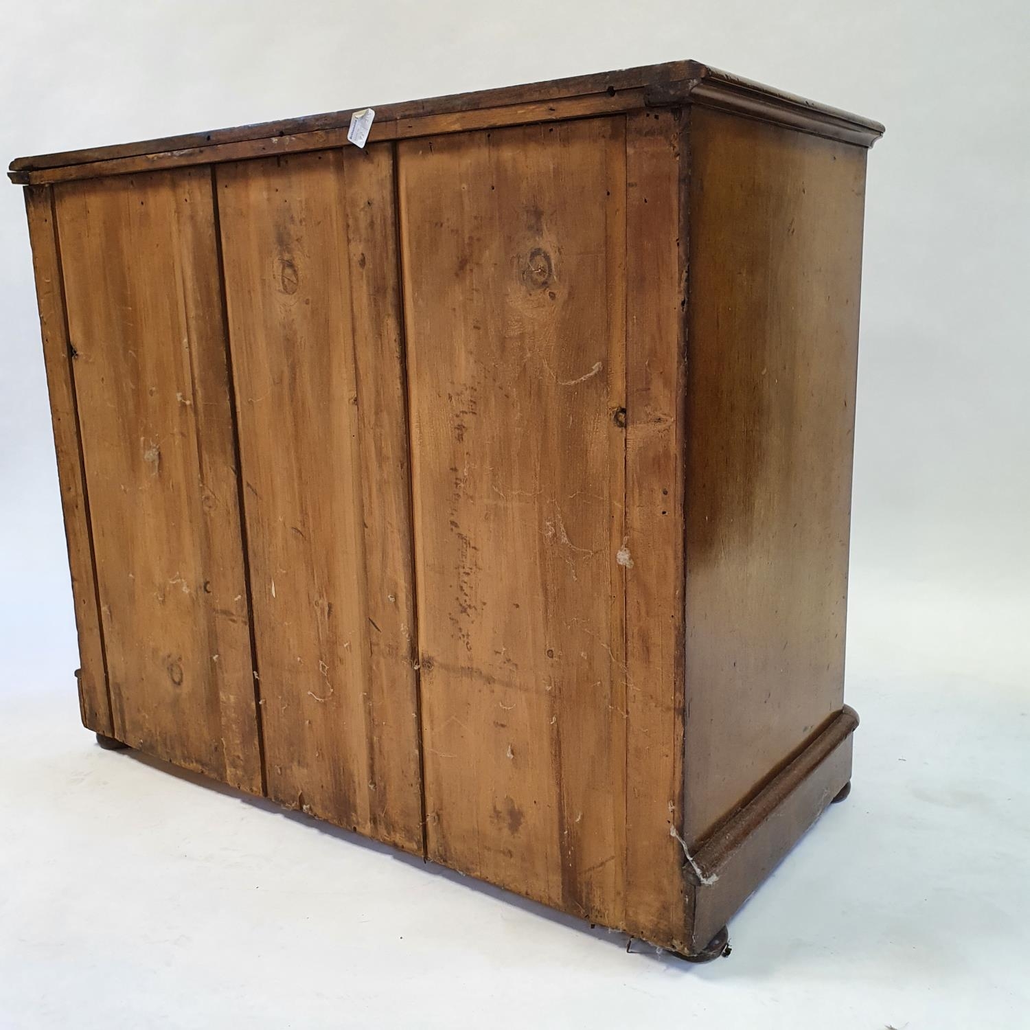 A 19th century mahogany chest, having three long drawers, 104 cm wide - Image 3 of 3