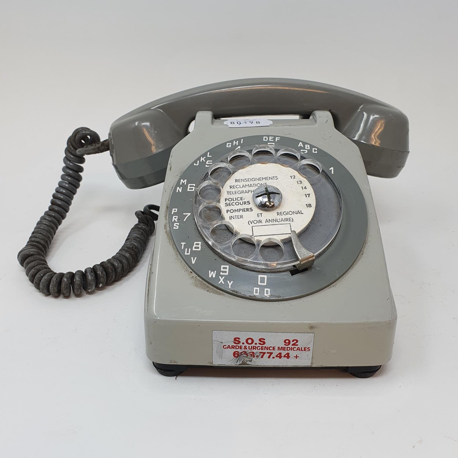 A French grey dial telephone 1950s/60s