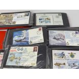 A group of RAF related First Day Covers, including signed covers, in three albums (3)