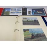 Assorted railway related First Day Covers and others similar items, in numerous albums (box)