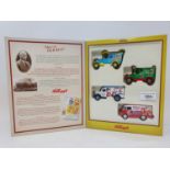 A Lledo limited edition promotional van set for Kellogg's Frosties, Toasted Cornflakes and Rice