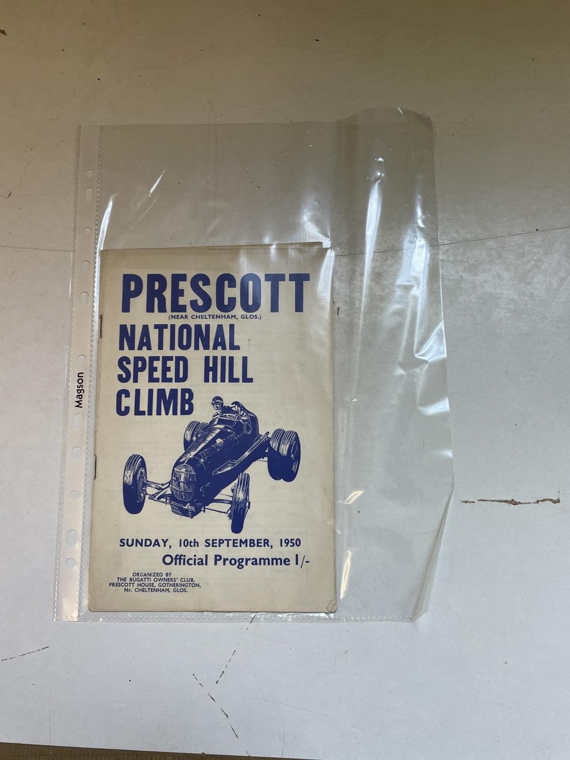 Assorted car related ephemeria, including Prescott International Speed Hill Climb, 11th September - Image 6 of 22