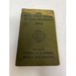A group of booklets and programmes including The Auto-Cycle Union Offical Handbook 1914, some