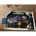Assorted Ford posters, including Fiesta, Escort and vans (qty)
