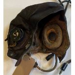 An Aviakit leather helmet
