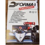 A 1985 Hungarian Grand Prix poster Probably the only one in the UK. It was in the window of the
