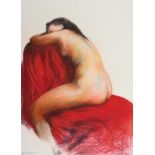 James Wedge, study of a nude, pastel, signed and dated 2002, 73 x 53 cm