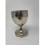 A George III silver goblet, London 1810, 7 ozt marks rubbed