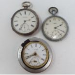 A Victorian silver open face pocket watch, with subsidiary seconds dial, signed T R Russell 18