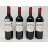 Four bottles of Chateau Lalande Borie St Julien, 1989, Robert Parker 90/100 (4)