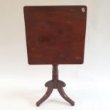 A 19th century mahogany tripod table, 51 cm wide