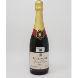 A bottle of Bollinger champagne, ND, and four other bottles of champagne (5)