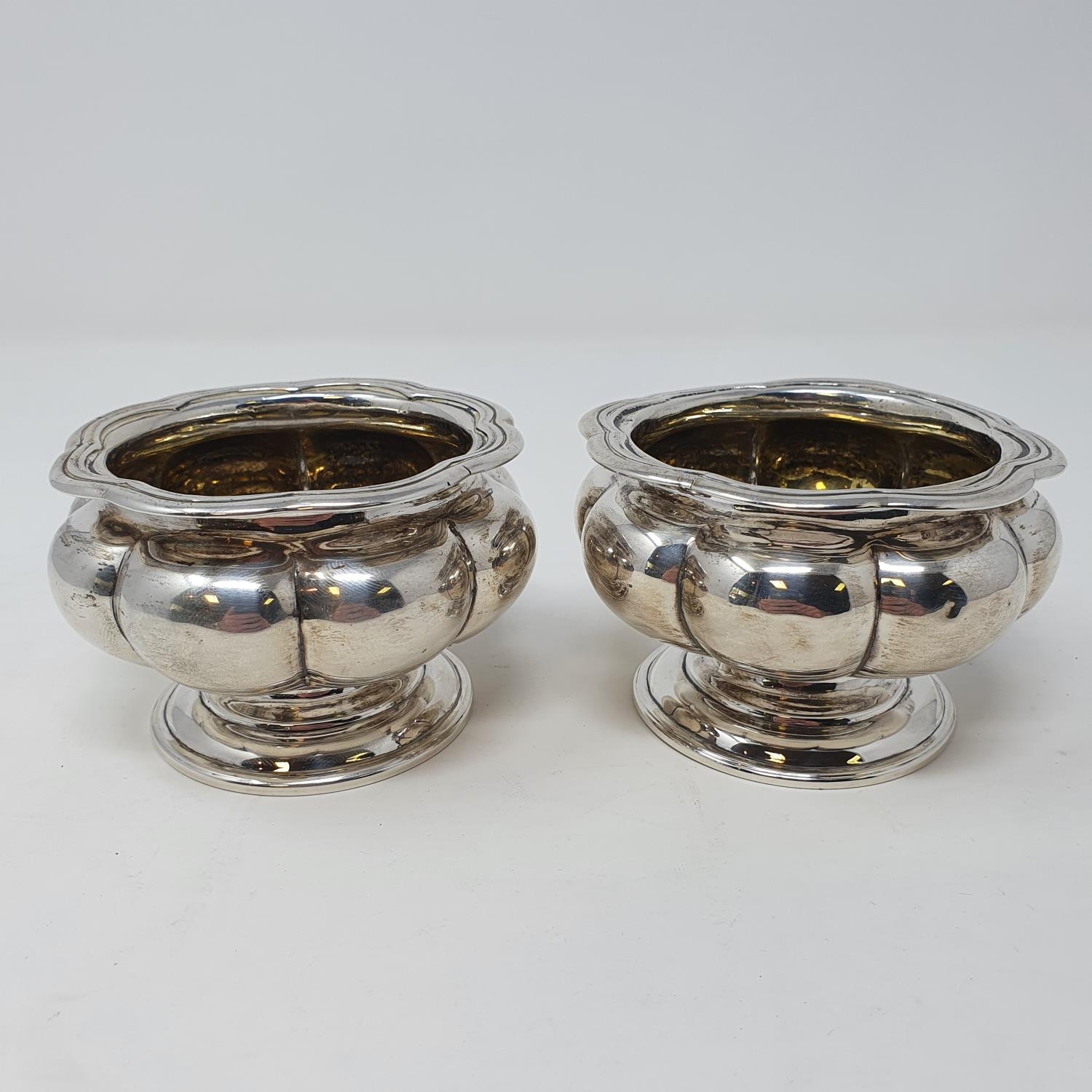 A pair of William IV salts, Joseph Angell & John Angell, 7.5 ozt (2)