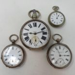 A Victorian silver open face pocket watch, with subsidiary seconds dial, signed G H Lipple & Son