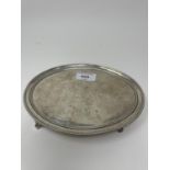 A George III oval silver salver, London 1777, 8.5 ozt Overall condition good light ware,