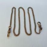 A two colour Albert chain unmarked and untested 7.3 g
