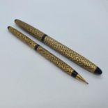 A Sheaffer fountain pen, and a matching pencil
